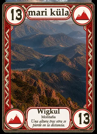 Carta Wigkul 13: Wigkul, montaña